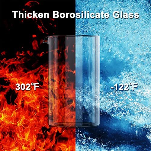 Portable French Press Coffee Maker | BPA-Free, Dishwasher Safe, 12oz & 21oz