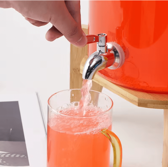 Drink Serve Dispenser with Premium Wooden Stand ©